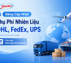 Bảng Cập Nhật Phụ Phí Nhiên Liệu DHL, FedEx, UPS Tuần này [Mới Nhất 06/07/2026]