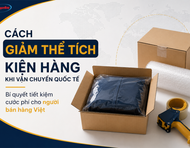 Cách giảm thể tích kiện hàng khi vận chuyển quốc tế: Bí quyết tiết kiệm cước phí cho người bán hàng Việt